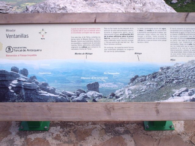 P5170040 infobord Mirador Ventanillas - Torcal de antequera